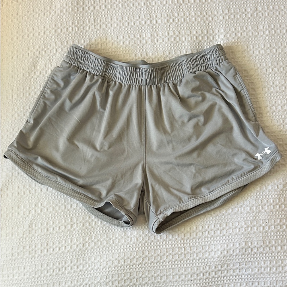 Under Armour Light Gray Women's Athletic Shorts